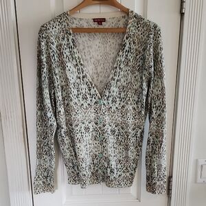 MERONA Multi-Color Buttoned Cardigan